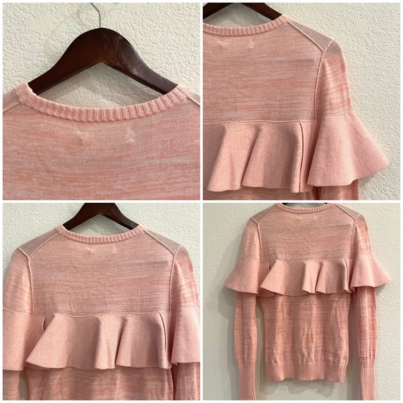NWT Apiece Apart Long Sleeve Knit Ruffle Statement Sweater Top - Picture 9 of 12